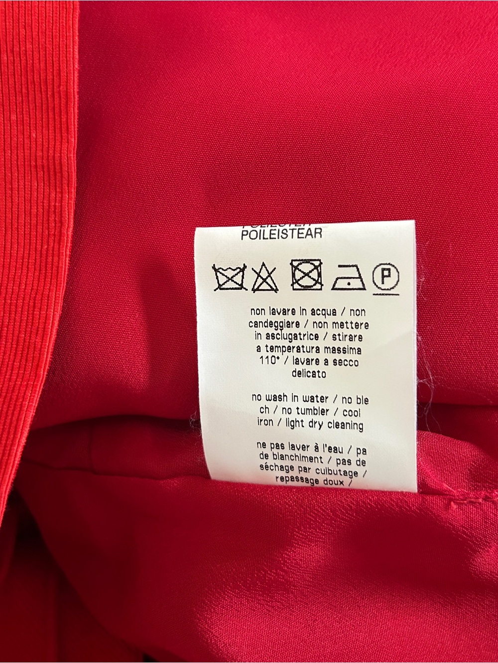 MSGM One-Shoulder Red Ruffle Top - Picture 5 of 5